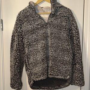 Thread & Supply Textured Gray Sherpa Jacket